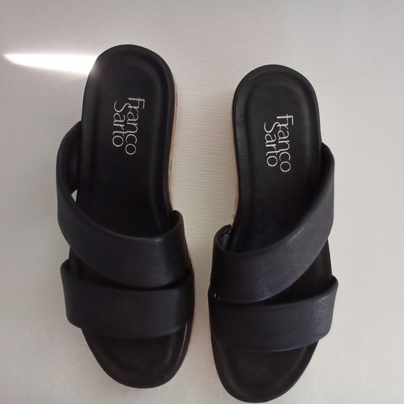 Franco Sarto, sandals size 6.5 us black - Picture 2 of 3